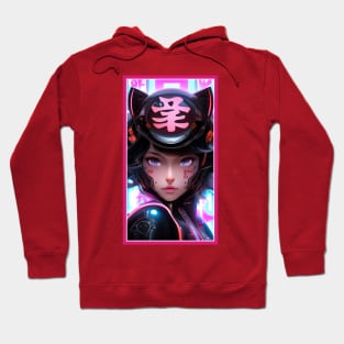 Anime Race Girl | Special Anime Artwork | Pink Red Black Blue Chibi Manga Anime Art Hoodie